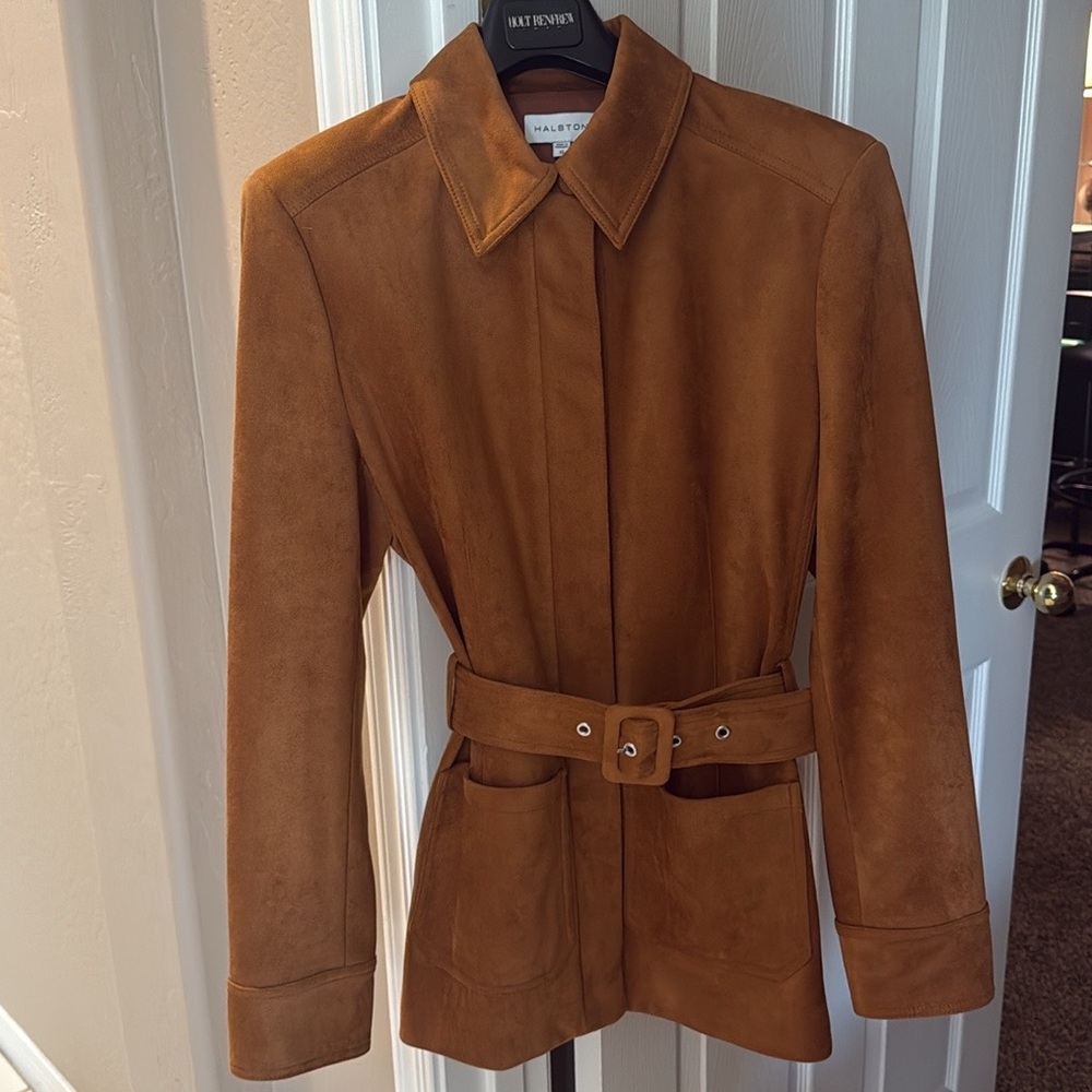 NWT Halston Ultrasuede Jacket